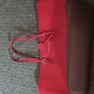Michael Koors Red Shoulder Bag